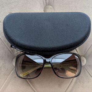 SMITH Brown Tortoise And Apple Green Sunglasses